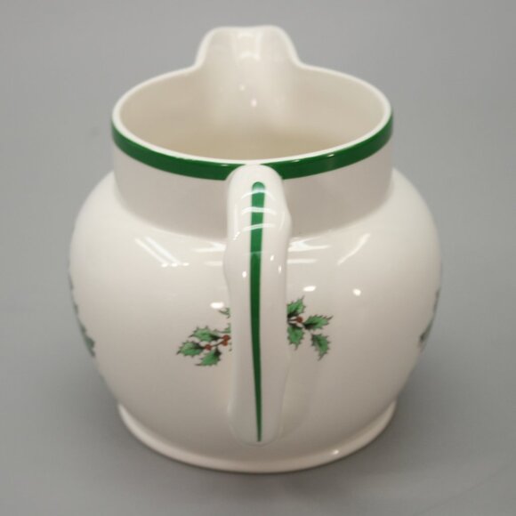 Spode 24 oz Pitcher Juice Water Milk Sauce Jug Christmas Tree England - S3324-T - Picture 6 of 10